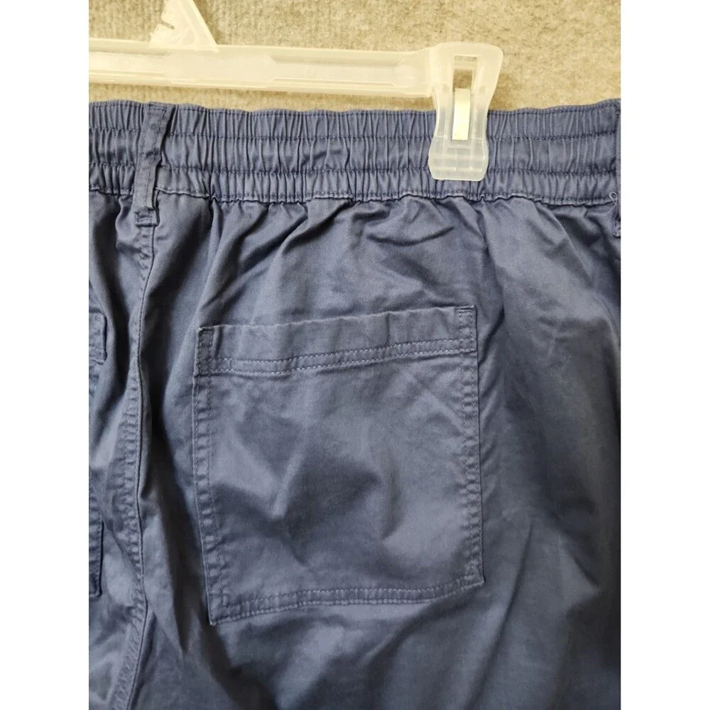 Lane Bryant Pull-On Super-Soft Straight Leg Chino Pants Women 20 Sateen Blue NEW